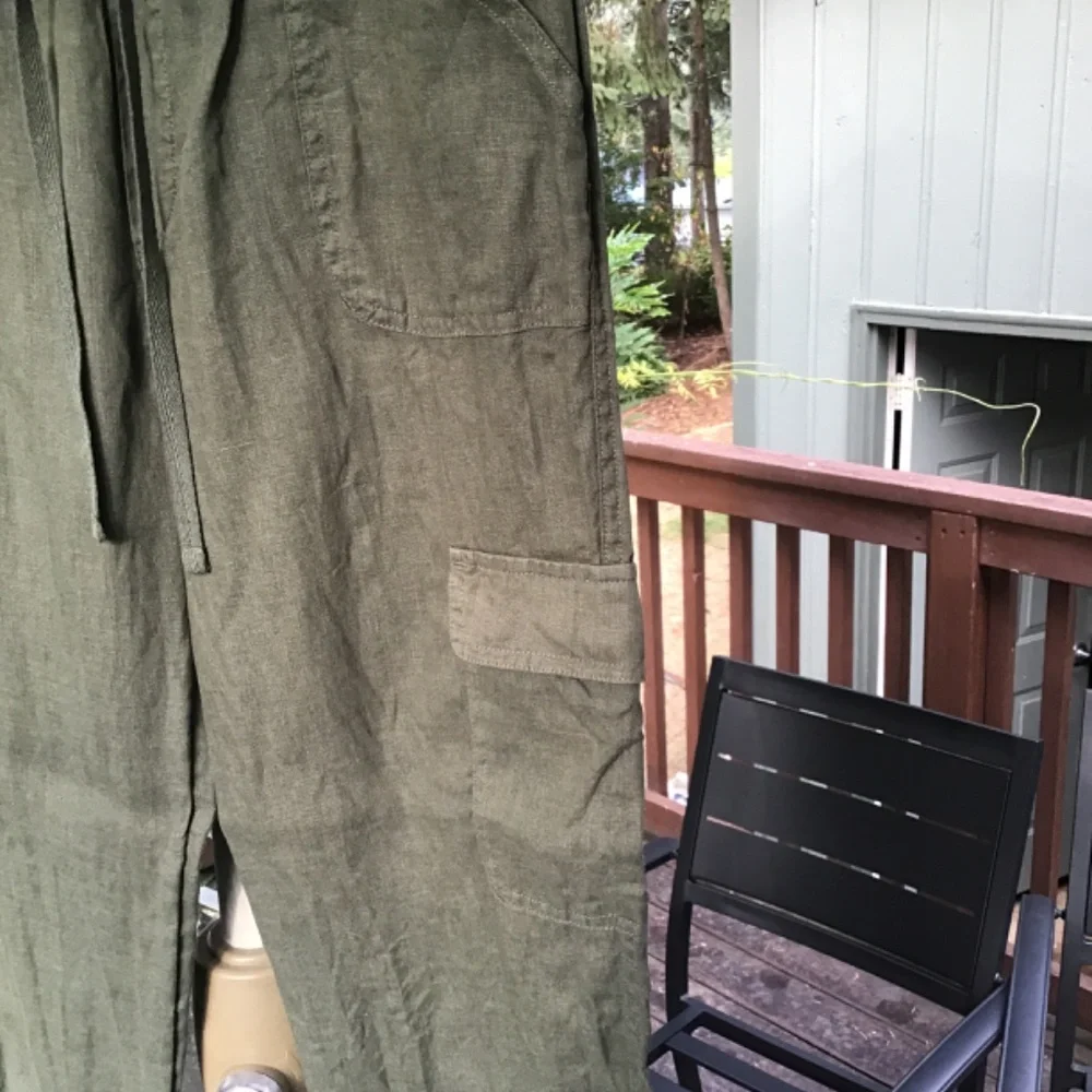 Nicole Miller Linen Joggers - Picture 2 of 7